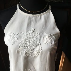 Victoria Beckham Girl's White Embroidered Dress